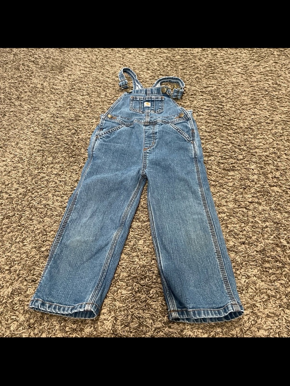 Carhart denim overalls kids size 3T